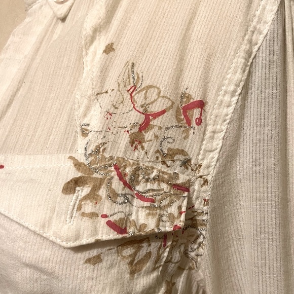 SOLD Ladies button down cotton shirt S - Picture 5 of 9